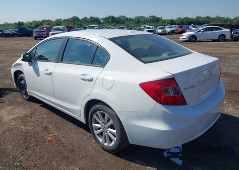 2012 Honda Civic Ex z USA, uszkodzony, nr VIN 19XFB2F8XCE031037